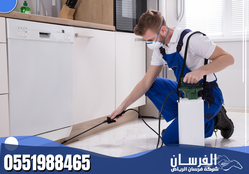 شركة مكافحة حشرات بالرياض 0551988465 فرسان الرياض يقوم الفني بالقضاء على الحشرات بدقة عالية لضمان بيئة منزلية نظيفة وآمنة.