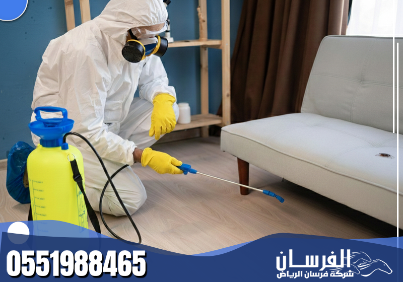 شركة مكافحة الحشرات 0551988465 شركة فرسان الشام المتخصص يستخدم تقنيات حديثة وآمنة لضمان منزل صحي وخالٍ من الصراصير، النمل، والعناكب